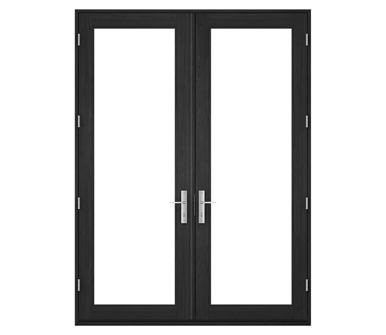 Pella Reserve Contemporary Wood Hinged Patio Door in Marieta